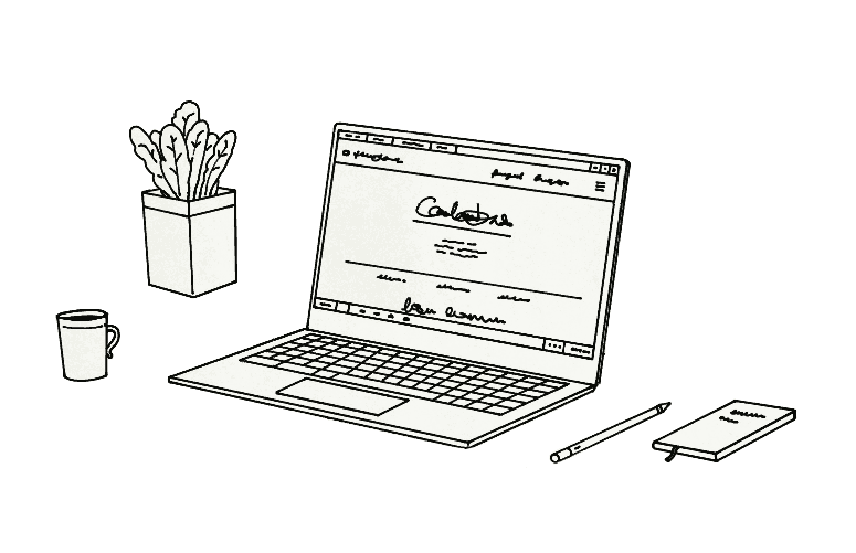 Verkkosivut animaatio - tietokone - graafinen suunnittelu - brändi - kuvitus