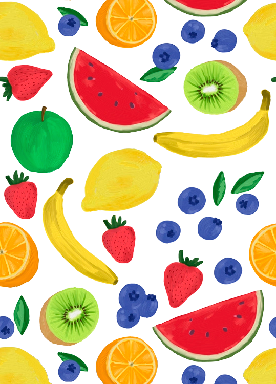 Hedelmät Kuosi - Kuosisuunnittelu - Tekstiilisuunnittelu - Printtisuunnittelu

Yhteystiedot / info välisivun kuva